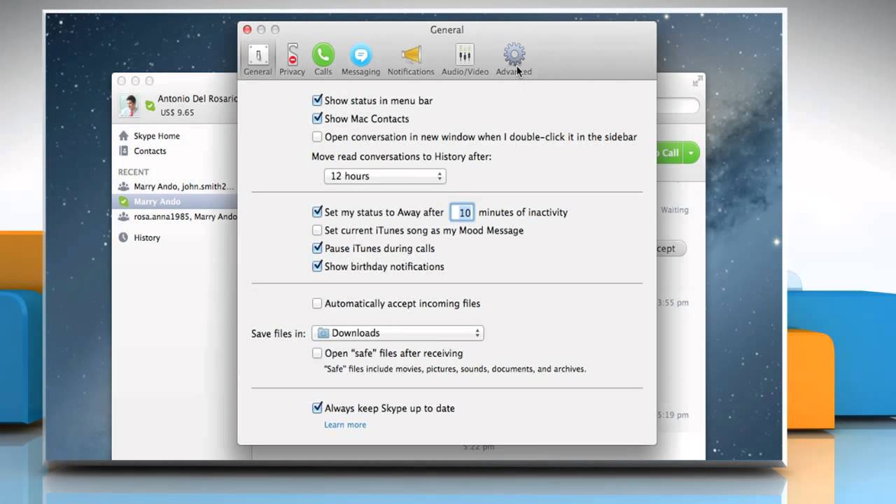 skype for business mac 10.9